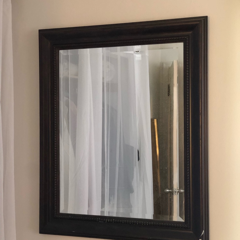 Elegant Black Framed Wall Mirror